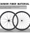 Ultra Light 700c Carbon Road Bike Wheels 38mm Clincher Set, Toray T700 Construction, Cassette Compatible for 8 9 10 11 Speed