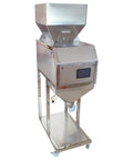 Automatic Stainless Steel Powder Filling Machine Fits Coffee Beans Tea Seeds Nuts And Rice with digital control panel on countertop