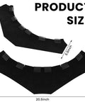 2 Pack Heat Resistant Leather Welding Neck Guards Wrap Around Bib Covers For Most Helmets shown with dimensions 20.5 x 5.5 inches.