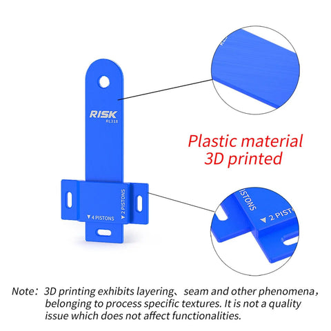 Blue Bike Brake Caliper Piston Cleaning Tool Dope 3D Printed Polymer Piston Cleaner For Dust Oil Buildup Removal Universal Fit