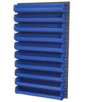 Heavy Duty Plastic Storage Bins Hanging Stacking Containers 9 Inch 33 Inch 5 Inch Blue Pack Of Four Built Tough Rustproof