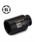 Beefy Half Inch Drive 6-Point Deep Impact Socket 1-5/16 Inch SAE Cr-Mo High Torque For Axle Shaft Nuts Corrosion-Resistant Tool