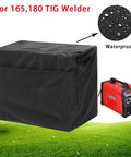 Waterproof Collapsible Welder Cover For Diversion 165 And 180 TIG Welders in black vinyl with waterproof detail