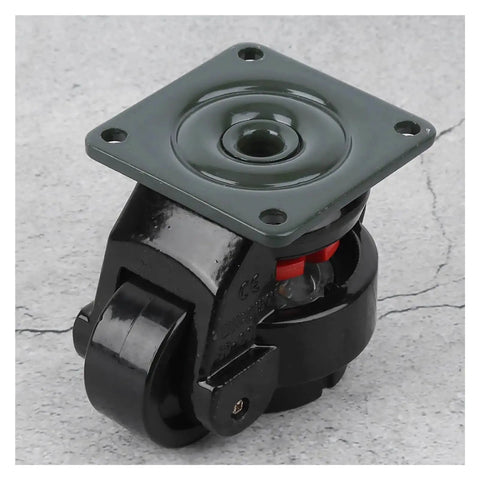 Built Tough Heavy Duty Industrial Casters With Adjustable Leveling Feet For Workbenches Smooth Rolling Ball Bearing Swivel Wheels.
