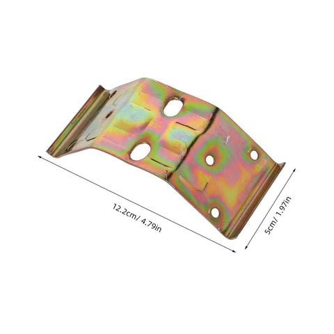 24 Pack Heavy Duty Corner Brackets For Cabinets And Woodwork shown in 12.2cm x 5cm size, durable iron material, featuring bolt holes.