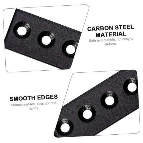 Solid Barn Door Track Repair Mending Plates Set Easy Install Track Bracket Connectors for Seamless Barn Door Rails