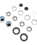 Beefed Up Boat Trailer Axle Hub Wheel Bearing Kit With Grease Seals And 1.98 Inch Dust Caps For 1 1/16 Inch Axles 2000 To 2200 Lbs Includes Bearings L44649 Races L44610 Rubber components