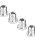 Four Pack M10xP1.0 Rear Derailleur Hanger Bolts Aluminum Alloy Tail Hook Screws for Bike Frame 13.8mm Length Silver