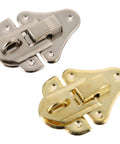 Two Pack Antique Silver And Gold Key Hasp Lock Set For Jewelry Boxes And Small Chests Toggle Latch Hardware For Wood Boxes