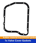Drop-In Transmission Filter Kit For 14-Bolt RE Auto Transmissions, Includes Internal Pan Filter, Outer Perimeter Seal Gasket, And All-In-One Maintenance Components For Jeep And Dodge Compatibility. Rubber gasket