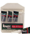 Instant Crazy Glue Kit For Grab And Go Quick Fixes Four Single Use Tubes Multicolor 0.017 Oz And 0.5 Oz For Glass Metal Plastic Wood Rubber