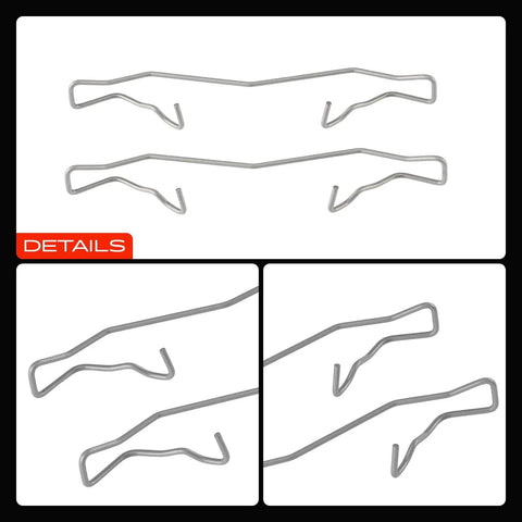 Front Disc Brake Hardware Kit For Ford Escape Focus EcoSport Bronco Sport Maverick And Mazda 3 5 6 Models Plus C-Max That Ensures Awesome Stopping Power And Keeps Your Ride Totally Safe