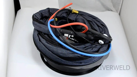 Water Cooled 350 Amp TIG Welding Torch Kit With Beefy Head And Flexible Gas Valve 25 Foot Cable System