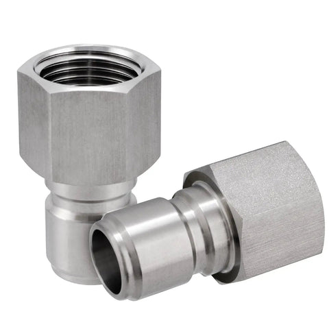 Heavy Duty Stainless Steel Male Quick Disconnect Coupler Half Inch Pipe Thread Homebrewing Beer Line Quick Connect Fitting Two Pack
