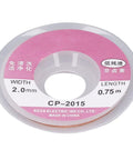 2mm width, 0.75m length spool of 5 Pack High Performance Solder Wick Braid Premium Red Copper Desoldering Wire For Electronics Repair