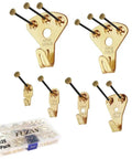 Heavy Duty 125 Piece Picture Hanging Kit With Tough Nails And Wall Anchors For Drywall And Wood Surfaces Handles Big Canvas Loads Like A Champ Every Single Time showing various load rated hooks.