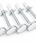 Adjustable Bed Frame Glides With Wing Nut Leveling Feet For Metal Frames, Heavy Duty Floor Protectors, 6 Pack