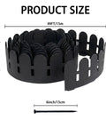 49Ft Arch Garden Edging Border For Flower Beds And Lawns, 5.5 Inch Tall Decorative Landscape Border With 75 Anchoring Spikes