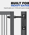 Beefy Three Quarter Inch J Bolt Gate Hinge Set, Seven Inch Long, Heavy Duty Bolt On Hinges, No Welding Needed, Four Pack For Durable Gate Installations on heavy gate
