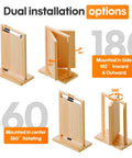 Pivot Hinge Kit For Murphy Door Hidden Door System Heavy Duty 570 Lb Load Bearing 360 Rotation Invisible Hinges diagram