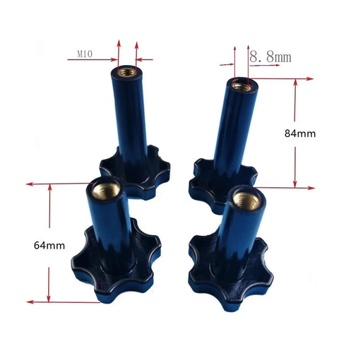 Heavy Duty M10 Clamping Nuts To Swap On Your Soft Serve Ice Cream Machine Flower Grip Knobs Make Fixes A Breeze Durable black screw bolts