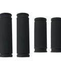 Dual Size Bicycle Handlebars 85mm And 105mm Black With Non Slip Shock Absorbing Rubber Grips Dope Replacement Bar Set Four Pack
