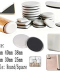 Chair Pads Floor Protectors For Chairs And Tables Self Adhesive Felt Pads Rubber Feet Glide Cushions displayed in various sizes