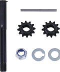 Torque Converter Jackshaft Tool Kit For Karts Includes Jackshaft With 18Mm Step 10 Tooth 40 To 41 Sprocket 12 Tooth 35 Gear Plus Key Nut Washers Snap Ring And TAV 2 Plus Compatibility shown with components.