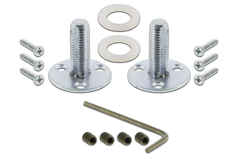 Installation hardware for Classic Rosette With Egg And Dart Round Door Knob For Large Or Traditional Doors Vintage Vibe Hardware