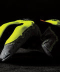 Hi Viz Pro Work Gloves with Reflective Accents EXO embossed palm medium size for job sites in construction and auto repair