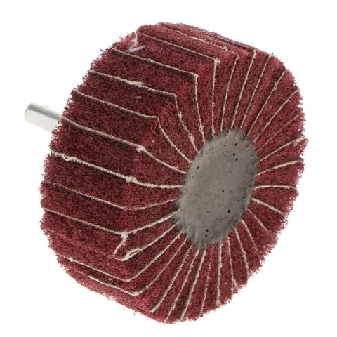 Bothyi Non Woven Polishing Wheels For Metal And Wood Deburring 60 X 25 X 6mm red grinding discs with tufted texture.