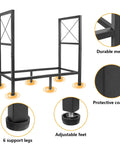 Built Tough Heavy Duty Firewood Rack For Indoor And Outdoor Use 2ft Log Storage Holder Rust Proof and Moisture Resistant features