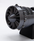 1 To 18 Scale Turbofan Engine Model Kit With Functional Jet Engine And 3D Printed Components Plus LED Light For Ultra Realistic Aircraft Simulation And STEM Education 50 Piece Set, front view