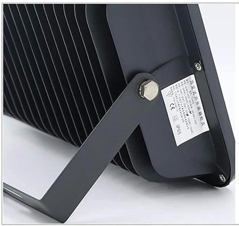 JUDYSSY Led Floodlight angled view, showcasing durable aluminum material and IP65 waterproof rating for outdoor use.