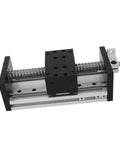 Precision Linear Motion Guide Actuator With Hand Wheel For CNC X Y Z Axes, 100mm Stroke aluminum alloy stage rail with smooth ball screw.