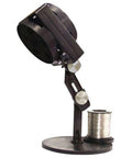 Heavy Duty Static Safe Dual Stage Benchtop Fume Extractor With Smart Integrated Task Light And Solder Spool Holder, black adjustable arm.