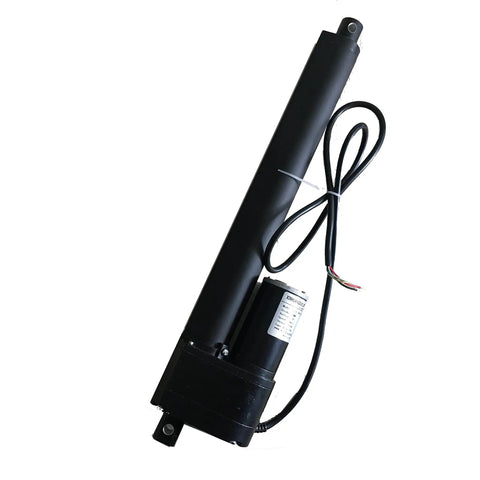 12V DC Heavy Duty Linear Actuator With Potentiometer, 25mm To 600mm Stroke, 3500N Load, sleek design, side view