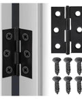 Rotating Concealed Door Hinges Fittings 2 Inch Stainless Steel Folding Door Hinge With Screws for cabinets and wooden box