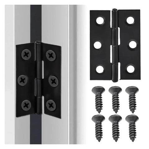 Rotating Concealed Door Hinges Fittings 2 Inch Stainless Steel Folding Door Hinge With Screws for cabinets and wooden box