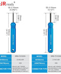 Tube Type Pin Extractor Tool Set For AMP.062in Pins And Socket Connectors And Molex.062in And.093in Pins Male And Female Terminal Removal Kit 2 Piece with blue handles