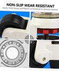 Tough As Nails 3 Inch Swivel Casters Set Adjustable Leveling Wheels Rock Solid For Shop Equipment, showcasing non-slip wear-resistant design.