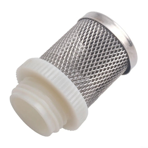 Stainless Steel Pump Suction Strainer Basket With Plastic Threaded Connector Hose Filter For Garden Irrigation Systems Rain Barrel Accessories