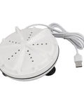 Ultra Compact Portable Mini Washer For Travel And Small Places Leverages Dual Spin Action with foldable design for quick laundry.