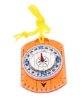 Adventure Ready Outdoor Precision Compass With Safety Lanyard featuring a luminous north pointer and ruler for backpacking.