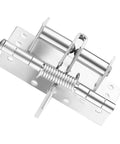 Self Closing Door Hinges 4 Inch With Spring, Easy Install Concealed Hinges For Interior Doors, 90 Degree Positioning Stop Keeps Door Open When Needed