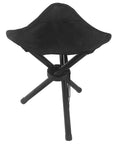 Black Travel Folding Camping Stool Portable Tripod Chair for Outdoors Fishing Picnic Beach Mountaineering Garden Lawn Camping Gear