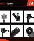 Front Steering Suspension Kit 8 Piece Beef Up Your Ride For Mitsubishi Outlander 2007-2017 And Lancer 2009-2013 parts close-up