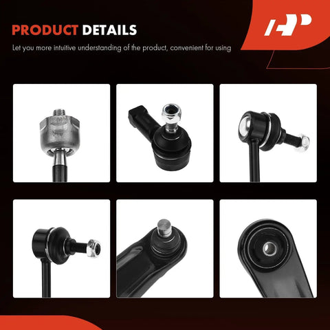 Front Steering Suspension Kit 8 Piece Beef Up Your Ride For Mitsubishi Outlander 2007-2017 And Lancer 2009-2013 parts close-up