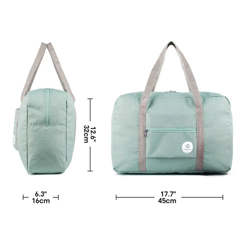 Spirit Airlines Compatible Foldable Travel Duffel Bag Tote Carry On Luggage For Weekender And Overnight Trips Waterproof