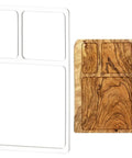 Ready To Rock 3 Pocket Router Template And Valet Tray, Clear Acrylic Rectangle Inlay Guide For Woodworking And Fine Crafts, No Sweat Setup And Smooth Edges, Top Shelf Studio Essential For Every Project.